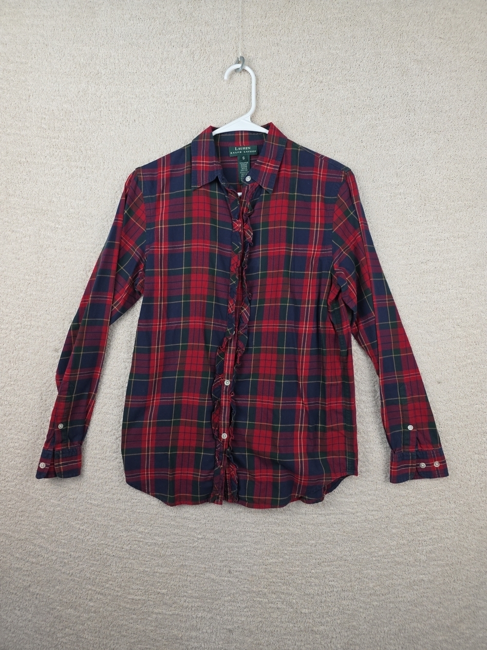 Lauren Ralph Lauren Red Plaid Button-Down Shirt